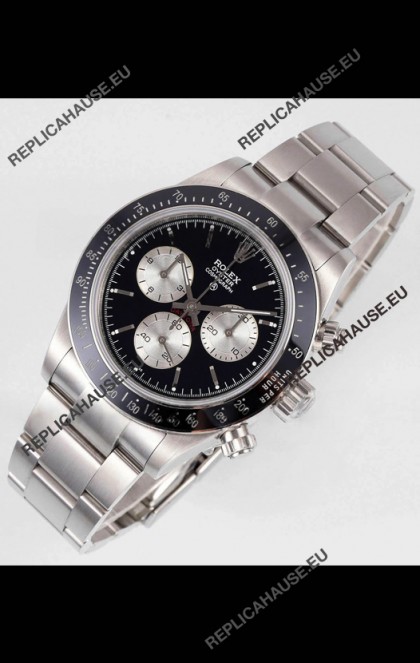 Rolex Daytona Super Clone BLAKEN Paul Newman Black Dial Swiss Replica Watch - 4130 Movement