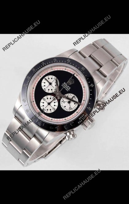 Rolex Daytona Super Clone BLAKEN Paul Newman Black Dial Swiss Replica Watch - 4130 Movement