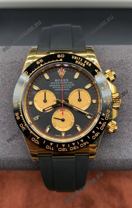 Rolex Daytona Super Clone M126518 Yellow Gold Grey Dial Original Cal.4131 Movement