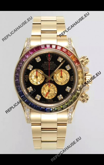 Rolex Cosmograph Daytona 116598BROW Yellow Gold Original Cal.4130 Movement 