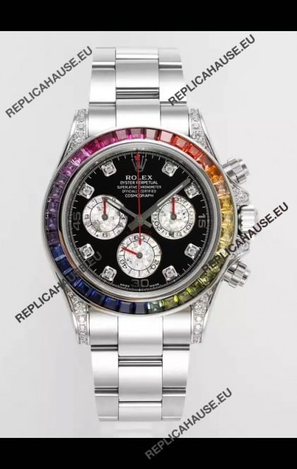 Rolex Cosmograph Daytona 116599RBOW Stainless Steel Original Cal.4130 Movement 