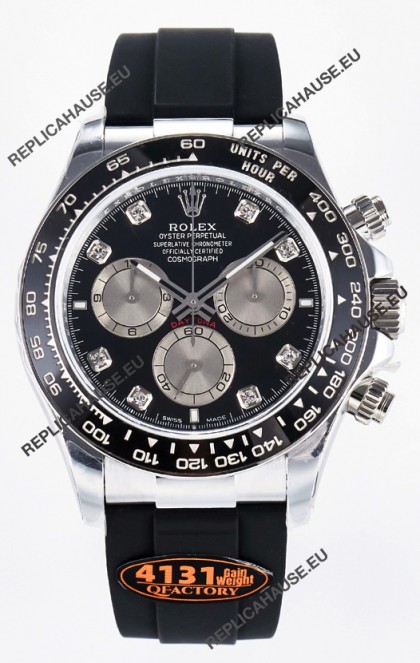 Rolex Cosmograph Daytona 126519LN Black Diamonds Markers Dial Cal.4131 Movement 