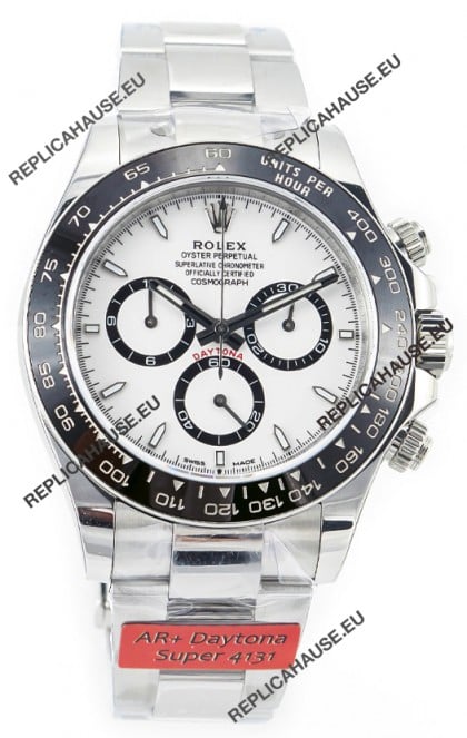 Rolex Cosmograph Daytona Panda 126500 White Dial Cal.4131 Movement - 904L Steel Watch