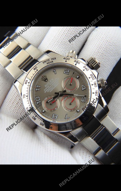 Rolex Daytona Japanese Movement Replica Watch in Grey Dial 