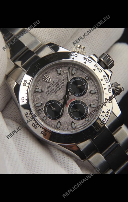 Rolex Daytona Japanese Movement Replica Watch in Meteorite Pattern Dial