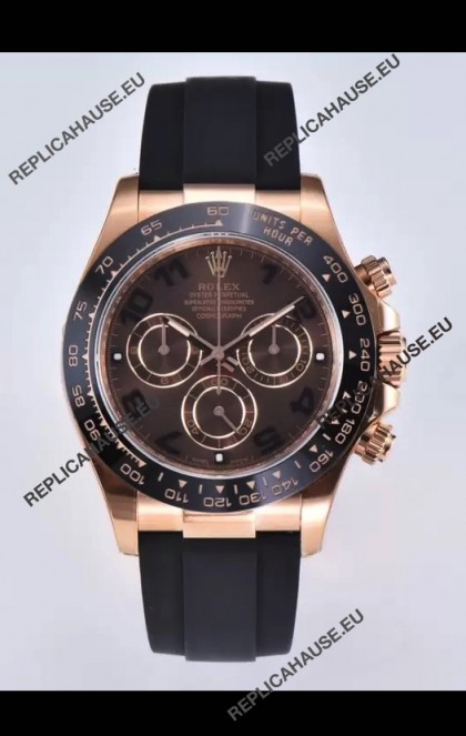 Rolex Cosmograph Daytona M116515 Rose Gold Original Cal.4130 Movement - 904L Steel Watch
