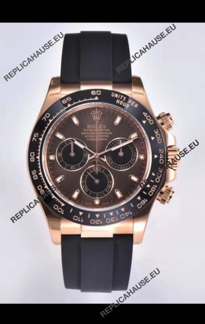 Rolex Cosmograph Daytona M116515 Rose Gold Original Cal.4130 Movement - 904L Steel Watch