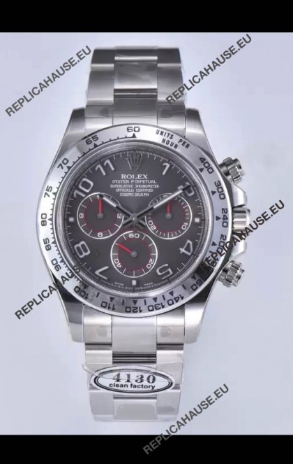 Rolex Cosmograph Daytona M116519 Original Cal.4130 Movement - 904L Steel Watch Grey Dial