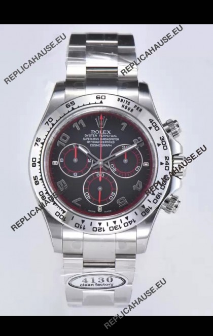 Rolex Cosmograph Daytona M116519 Original Cal.4130 Movement - 904L Steel Watch Black Dial