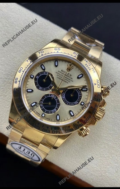 Rolex Cosmograph Daytona M116508-0014 Yellow Gold Original Cal.4130 Movement - 904L Steel Watch