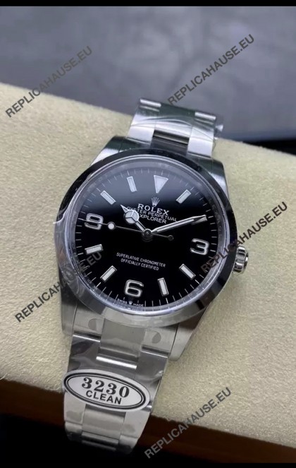 Rolex Explorer I M124270 Black Dial 36MM - 904L Steel in ETA 3230 Movement 