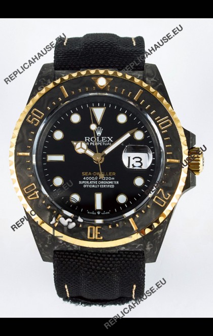 Rolex GMT Masters II Super Clone DiW Edition Swiss Replica Lightweight Carbon Casing Watch 