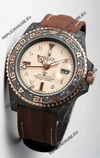 Rolex GMT Masters II DiW Edition Swiss Replica Watch - 1:1 Mirror Replica Arabic Numerals