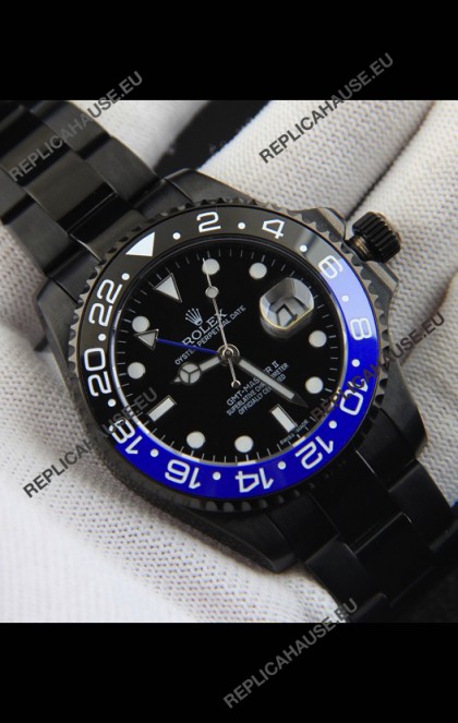 Rolex GMT Masters II Japanese Movement Replica Watch in PVD Casing 