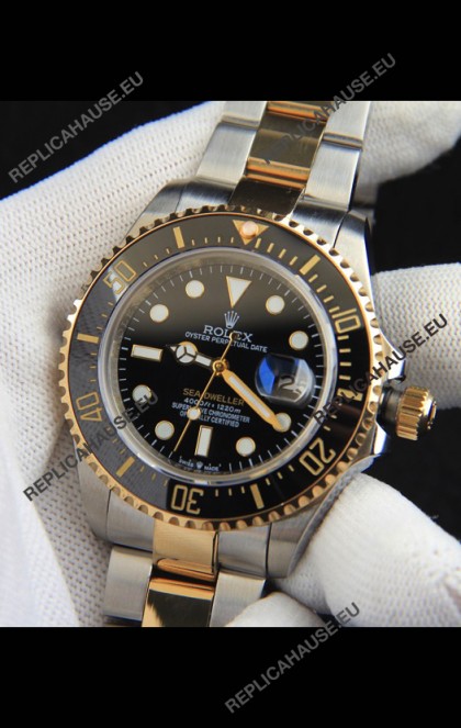 Rolex Sea Dweller Japanese Movement Replica Watch Two Tone Casing 43MM