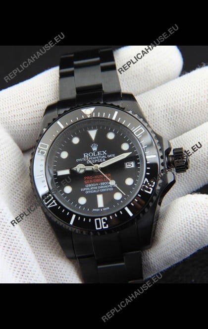 Rolex Sea Dweller Japanese Movement Replica Watch Black Dial 44MM