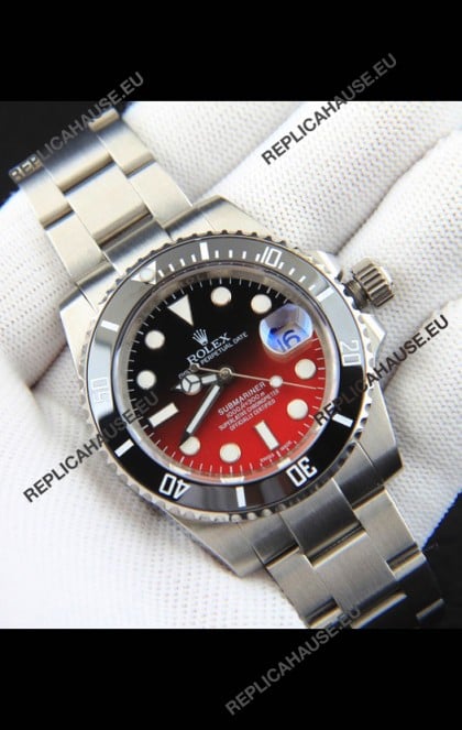 Rolex Submariner Japanese Replica Watch 904L Steel Gadient Dial Watch 