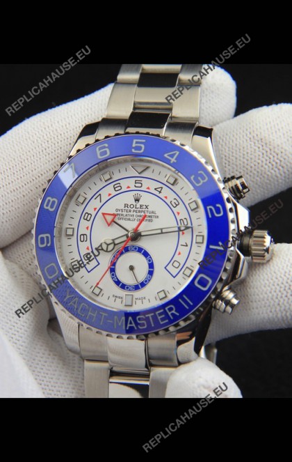 Rolex Yachtmater II Japanese Movement Replica Watch 44M Stainless Steel 