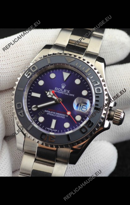 Rolex Yachtmaster Stainless Steel Japanese Replica Watch - 40MM - Blue Dial 