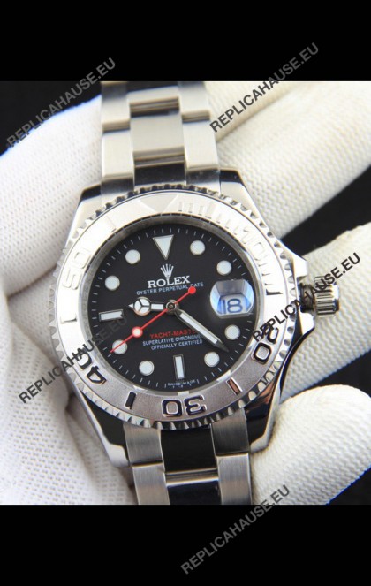 Rolex Yachtmaster Stainless Steel Japanese Replica Watch - 40MM - Black Dial 