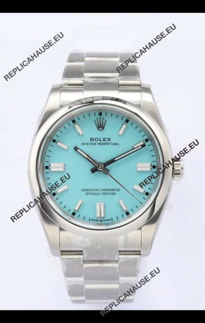 Rolex Oyster Perpetual REF#126000 36MM Swiss Movement Swiss Replica Blue Dial 904L Steel 1:1 Mirror Replica Watch