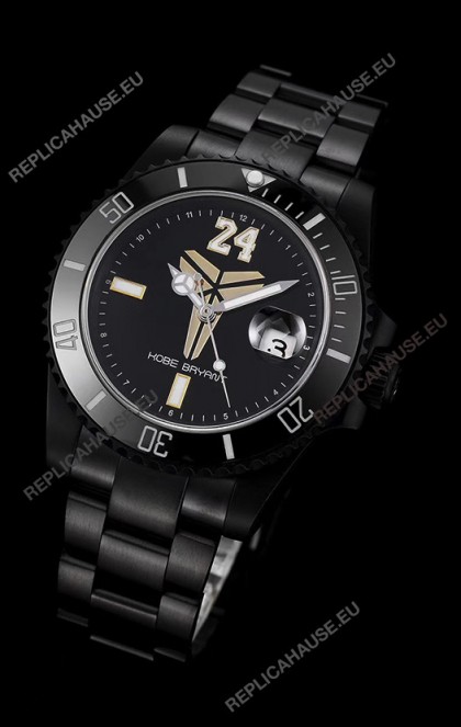 Rolex Submariner Swiss Kobe Bryant Edition Swiss Replica Watch in PVD Coated Case