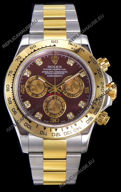 Rolex Daytona Two Tone Yellow Gold Original Cal.4130 Movement - 1:1 Mirror 904L Steel Watch