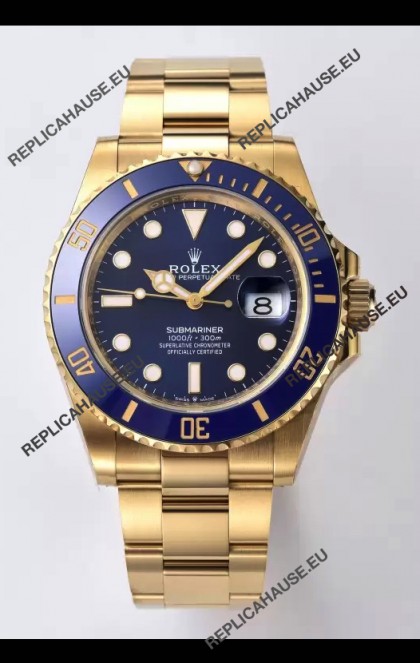 Rolex Submariner 41MM Date Ceramic Gold m126618lb - Replica 1:1 Mirror - Ultimate 904L Steel Watch