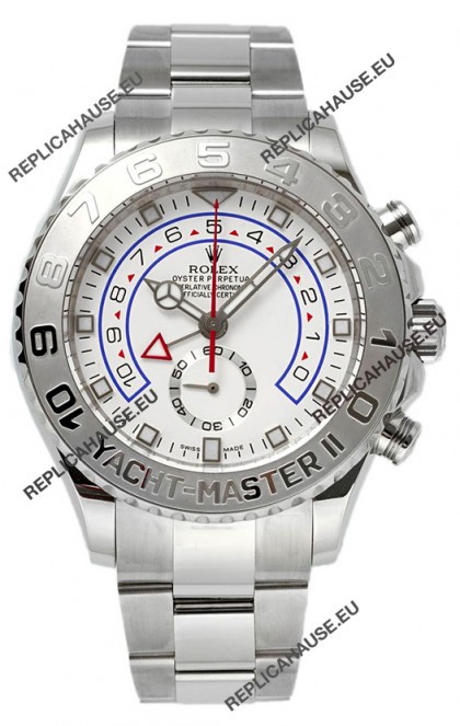 Rolex Yachtmaster II Stainles Steel Ref.116689 1:1 White Gold Plated Bezel 