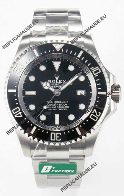 Rolex Sea-Dweller Deepsea Super Clone 126660LN Swiss Replica Watch 1:1 Mirror Replica in 904L Steel Case