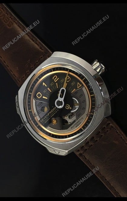 SevenFriday V02-01 Miyota 82S7 Movement 1:1 Edition Gold/Brown Dial