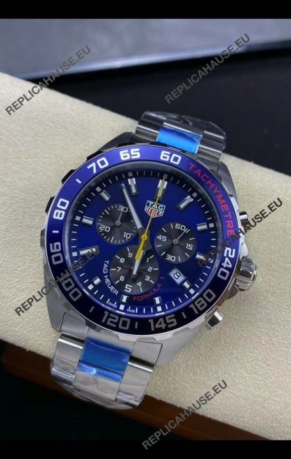 Tag Heuer F1 Edition Swiss Quartz Watch in Blue Dial Stainless Steel Casing 