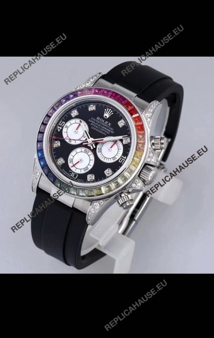 Rolex Cosmograph Daytona 116598 904L Stainless Steel 1:1 Mirror Cal.4130 Movement Watch 