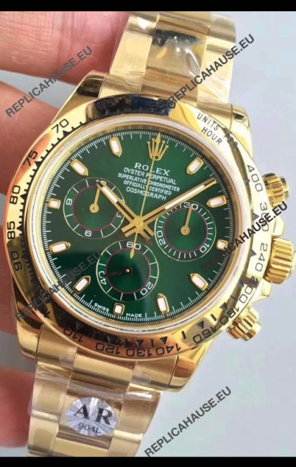 Rolex Cosmograph Daytona 116508 Yellow Gold Original Cal.4130 Movement - Improved Ultimate 904L Steel Watch