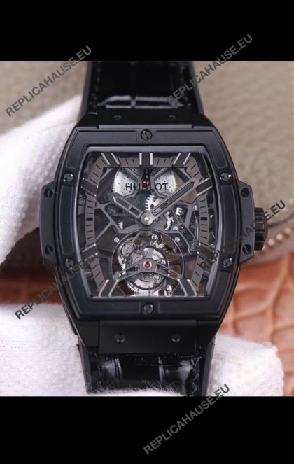 Hublot Masterpiece MP Edition Genuine Tourbillon Swiss Replica Watch in PVD Coating
