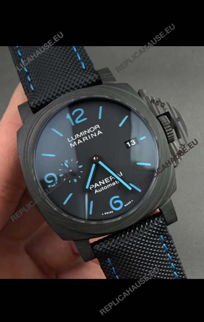 Panerai Luminor Marina Carbotech PAM1661 Edition 1:1 Mirror Swiss Replica Watch in Carbon Casing