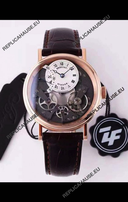 Breguet Tradition 7057BR/R9/9W6 Pink Gold Dual Tourbillon Swiss Replica Watch