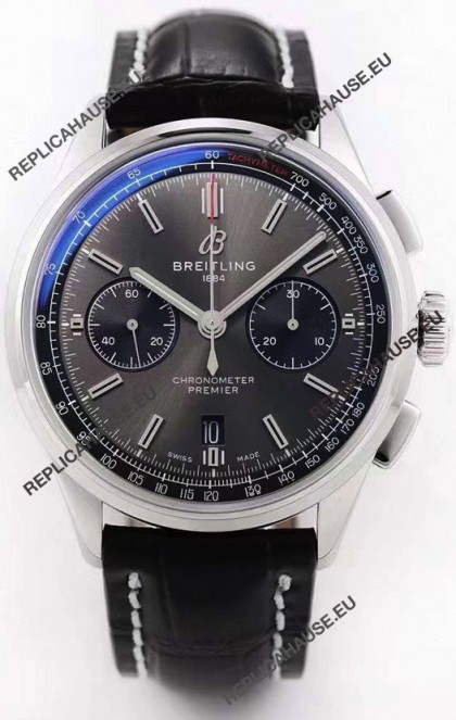 Breitling Premier B01 Chronograph 42 Edition Watch 1:1 Mirror Quality in Grey Dial 