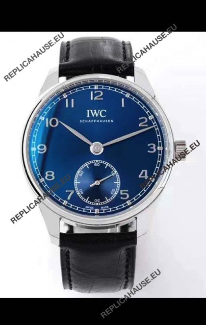 IWC Portofino Automatic 1:1 Mirror Quality Blue Dial Steel Casing Swiss Replica Watch