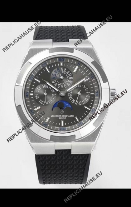 Vacheron Constantin Overseas Perpetual Calendar Ultra-Thin Grey Dial Steel Casing Replica