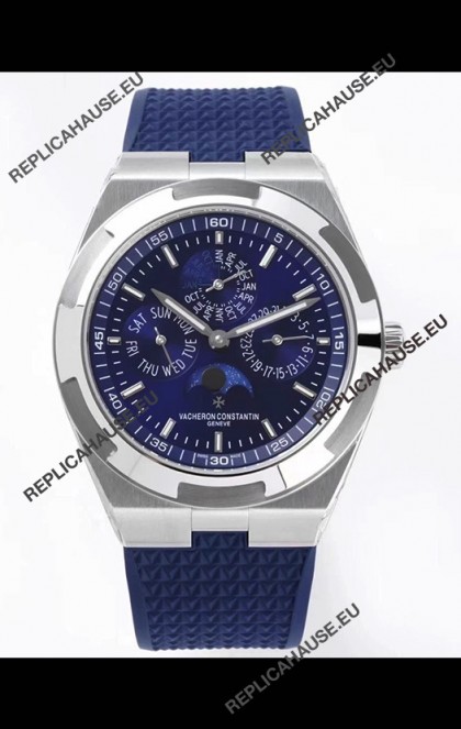 Vacheron Constantin Overseas Perpetual Calendar Ultra-Thin Blue Dial Steel Casing Replica