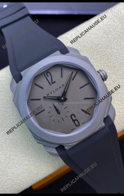 Bvlgari Octo Finissmo Edition 1:1 Mirror Replica Sandblasted Ceramic Casing
