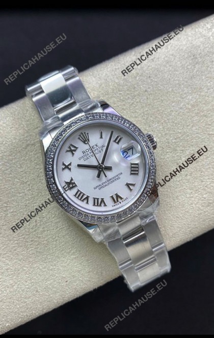 Rolex Datejust 278384 31MM Swiss Replica in 904L Steel in White Dial - 1:1 Mirror Replica