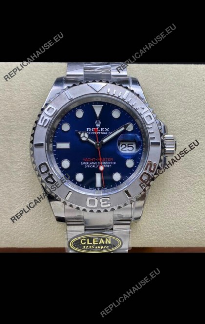 Rolex Yachtmaster 40mm Blue Dial - 1:1 Swiss Replica Watch in 904L Steel Casing