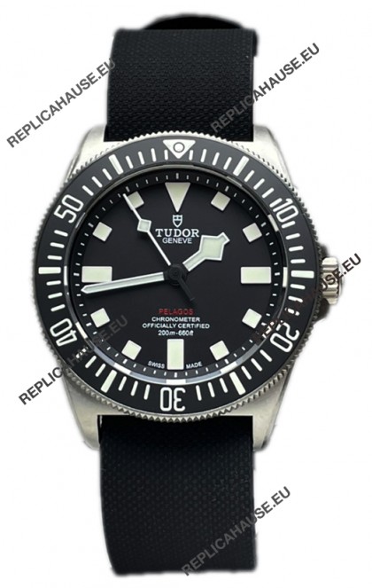 Tudor Pelagos FXD Titanium Casing 1:1 Mirror Replica Black Dial in Black Nato Strap