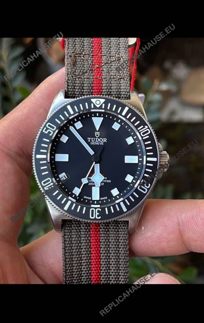 Tudor Pelagos FXD 904L Stainless Steel 1:1 Mirror Replica Watch in Nato Strap 