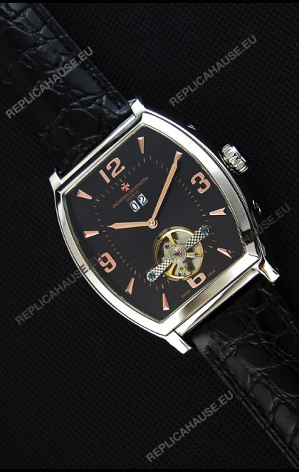 Vacheron Constantin Malte Japanese Tourbillon Replica Watch Black Dial