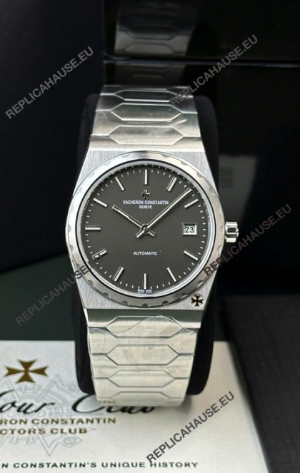 Vacheron Constantin Historiques 222 Super Clone 37MM Steel Casing Watch in Grey Dial 