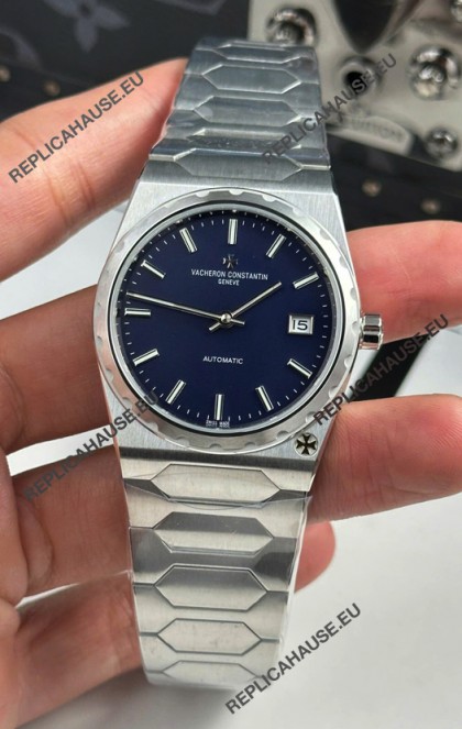 Vacheron Constantin Historiques 222 Super Clone 37MM Steel Casing Watch in Blue Dial 