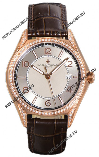 Vacheron Constantin Fiftysix Edition 904L Steel Rose Gold 1:1 Mriror Replica Creme Dial